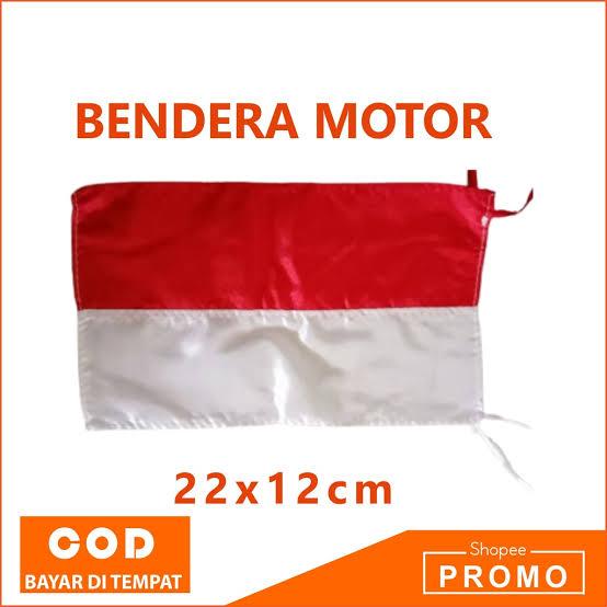 Bendera Merah Putih Kecil Bendera Kendaraan Motor Mobil Sepeda Tiang Hiasan Kemerdekaan