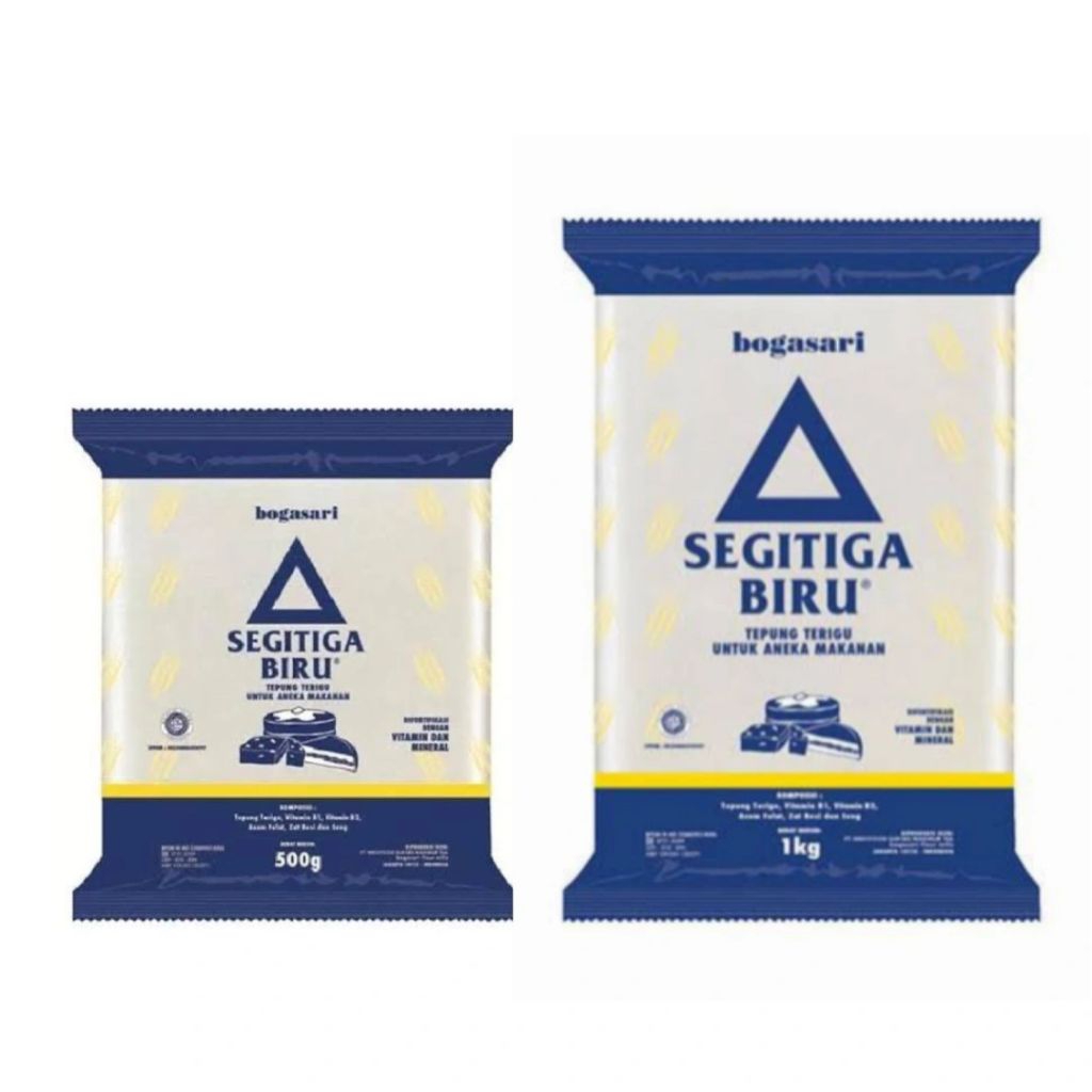 

Tepung Terigu Segitiga Biru 500 g dan 1 kg