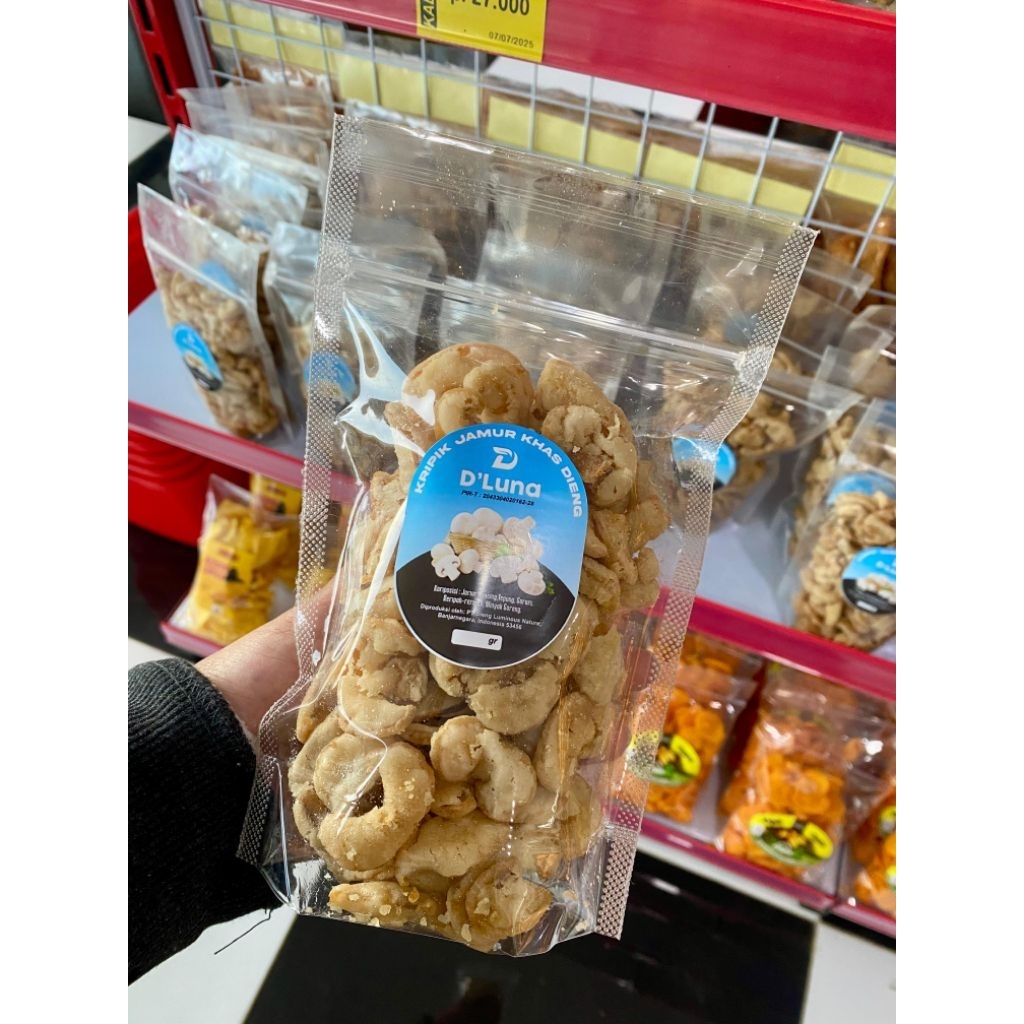 

Keripik Jamur Khas Dieng, Jamur D'Luna, Renyah Gurih, Makanan Khas Dieng