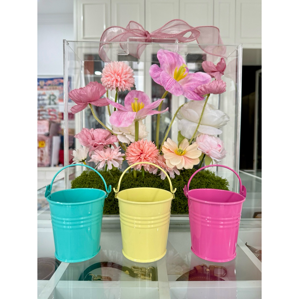 Ember Alumunium Warna Warni DIY Ember Kaleng Kecil Mini 7cm x 6cm