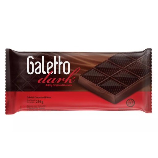 

Galetto Dark Compon 250gr Coklat / White