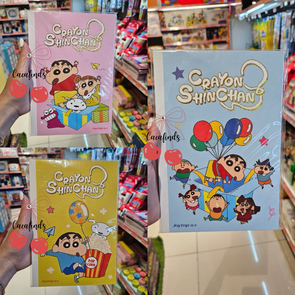 

Shinchan‼️Buku Tulis / Notebook A5 Disney Crayon Shinchan Collection (Pink / Yellow / Biru)
