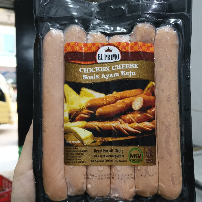 

Sosis Keju Ayam /EL PRIMO Sosis Bakar 360gr Chicken Cheese