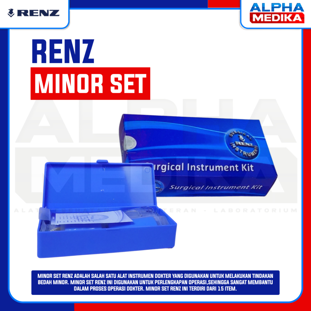 RENZ - Minor Set Renz / Alat Bedah Minor Set / Alat Medis Operasi Bedah Minor