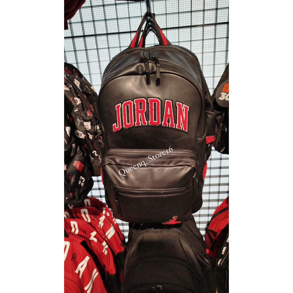 Tas Jordan Kulit BackPack- Black