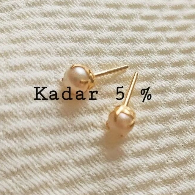 Anting Emas Muda Tusuk Mutiara 1/2 Gram