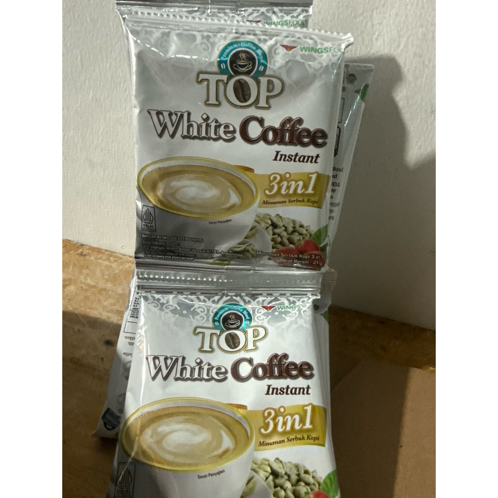 

3 RENCENG TOP WHITE KOPI / 1 RENCENG ISI 12 PCS(36pcs)