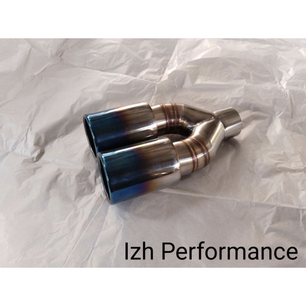 Muffler tailpipe diesel HKS cabang 2 || Izh Performance