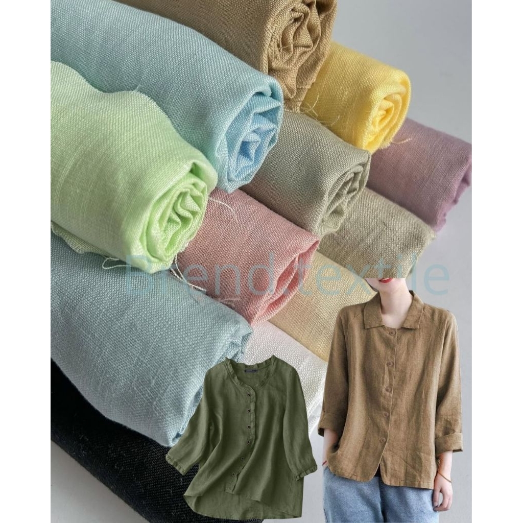 kain linen premium - kain linen polos - kain pure linen - kain linen luxury - kain linen meteran