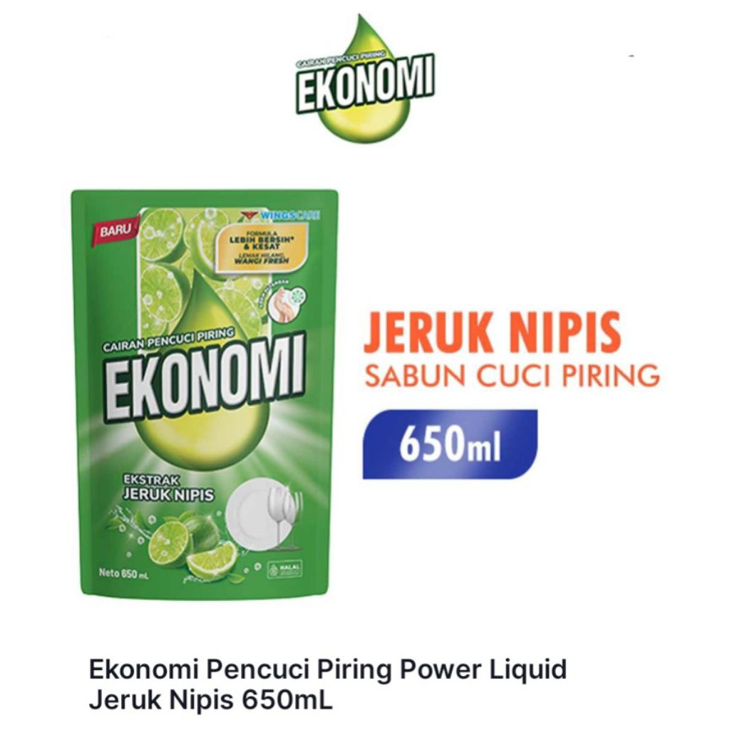 EKONOMI PENCUCI PIRING JERUK NIPIS 650ml 1 KARTON
