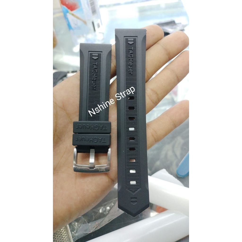 TALI RUBBER STRAP JAM TAG HAUER FORMULA 1 20MM 22MM HITAM HEUER F1 F 1