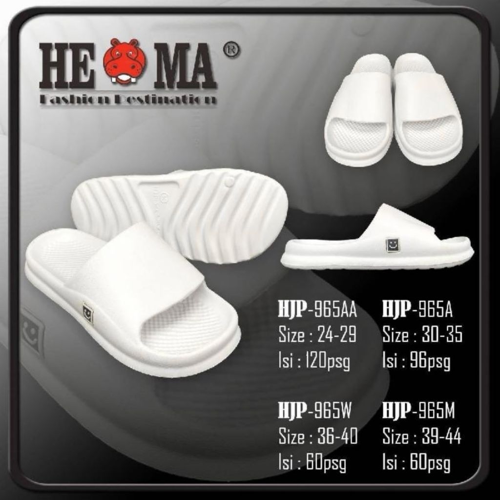 [GROSIR] Sandal Hema HJP-965 Slide Tebal Casual – Ukuran 30–40