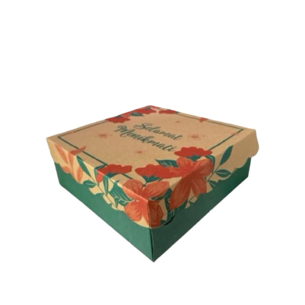 

Box Motif Kardus Snack/kue/nasi. Kardus Uk 18x18x7