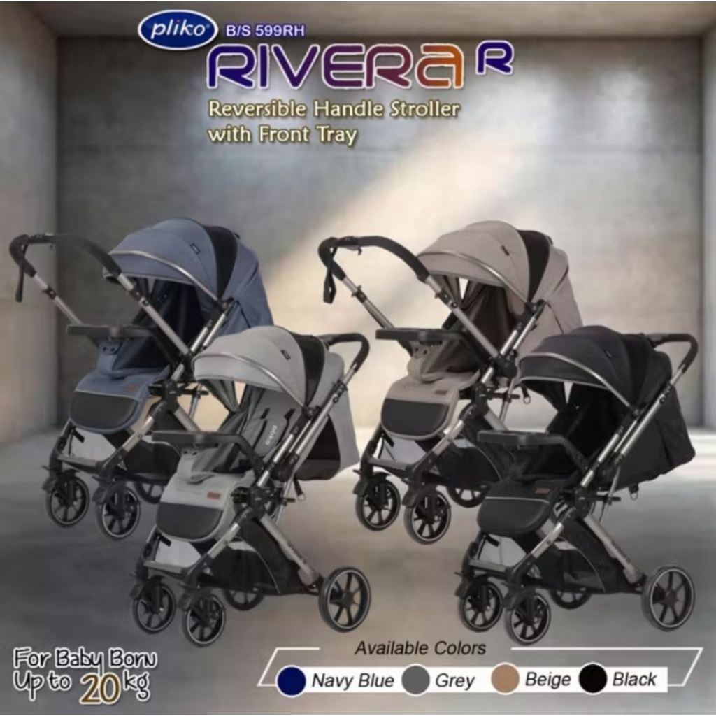 Stroller Bayi Pliko RIVERA R PK-599 (Tray) Baby Stroller Kereta Dorong Bayi Dorongan Bayi Stroller C