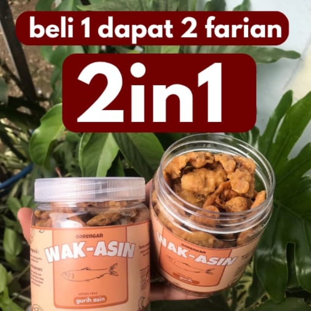 

paket hemat paket nikmat 2 in 1 | gurih asin + gurih | isi 135gr | nikmat renyah | asinnya pas