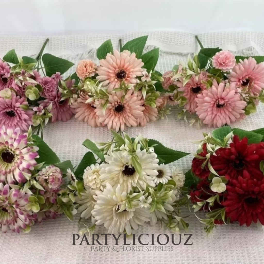 GARBERA ARTIFICIAL FLOWER/ BUNGA GARBERA 6 CABANG