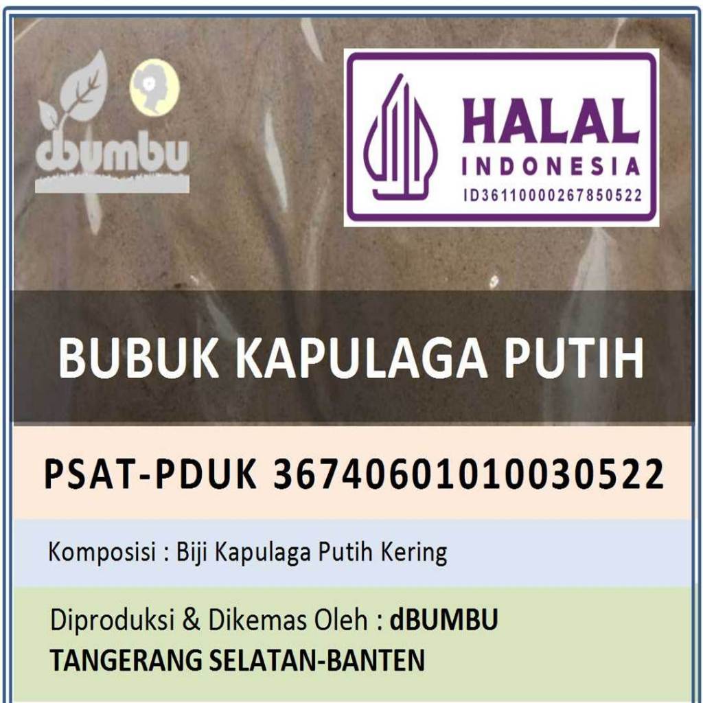 

Bubuk Kapulaga Putih kemasan Sachet 10 gram