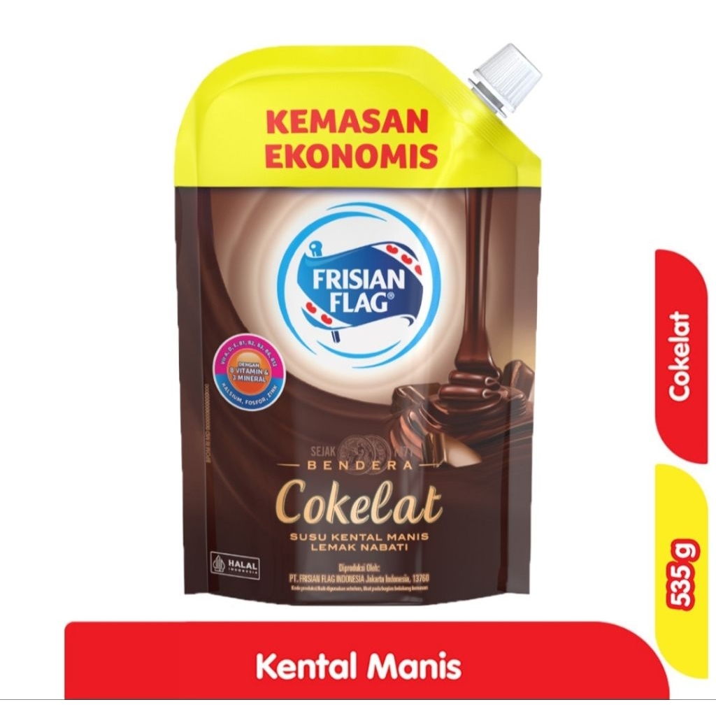 

frisian flag susu kental manis rasa coklat 535ml