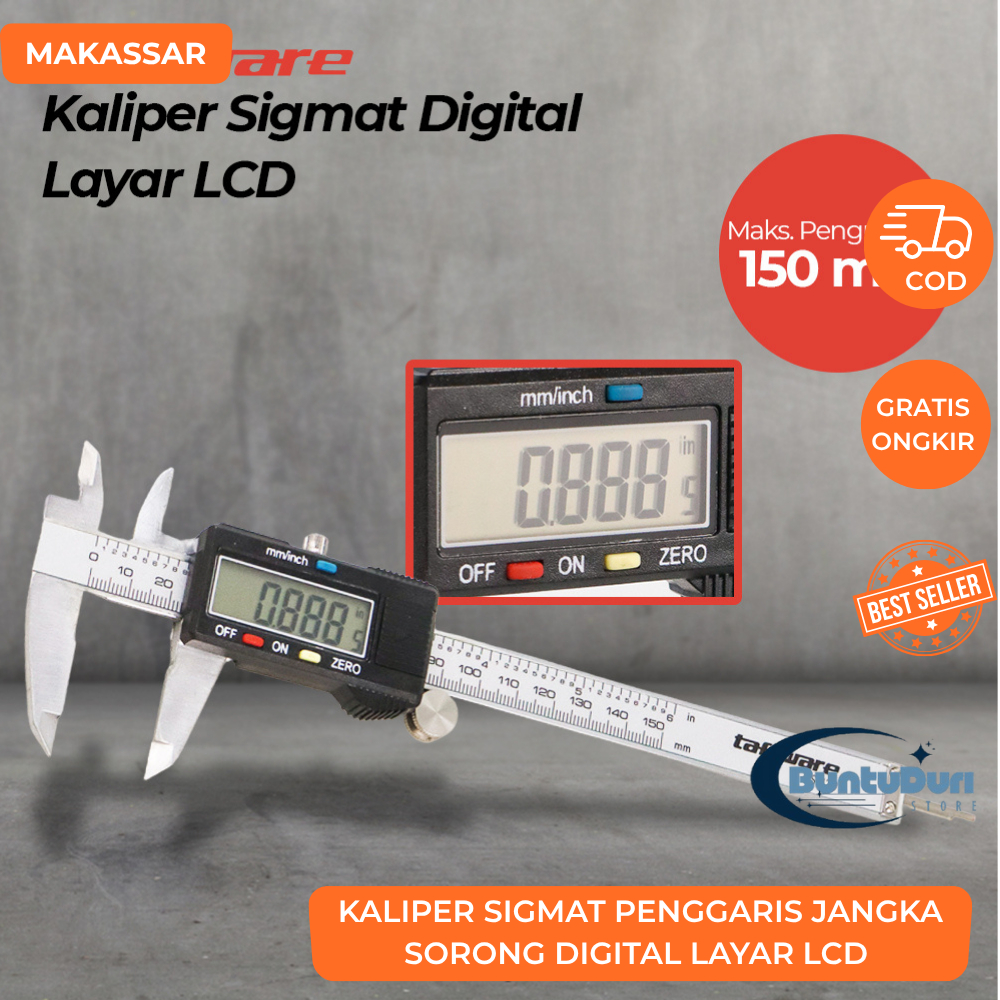 

Kaliper Sigmat Penggaris Jangka Sorong Digital Layar LCD