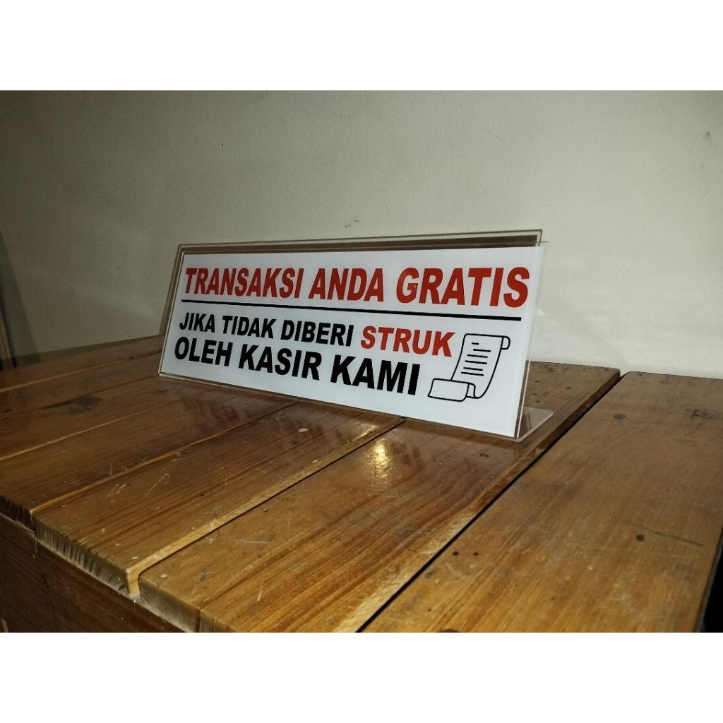 

akrilik petunjuk meja/papan nama akrilik meja/papan nama akrilik kasir/akrilik custom