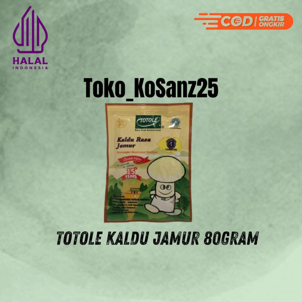 

Totole Kaldu Jamur 80gr/80gram Exp 2027