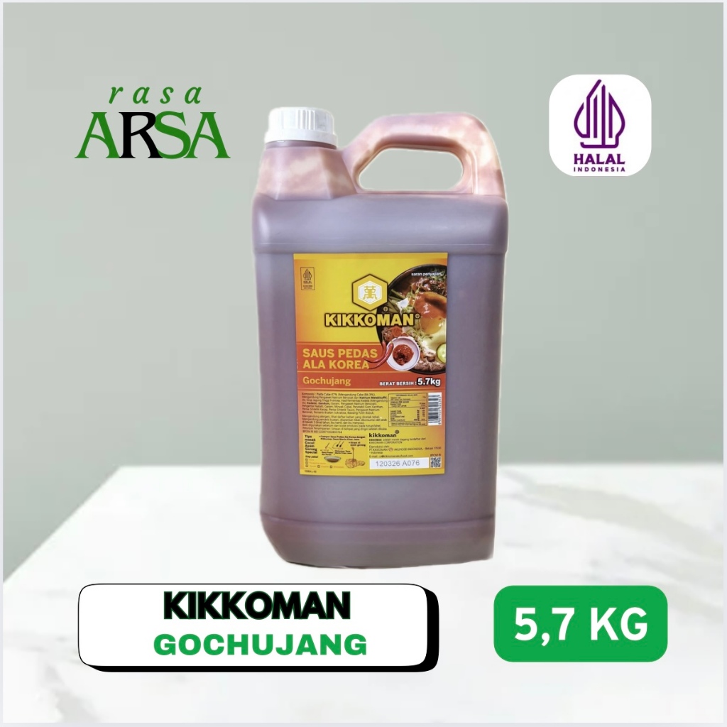 

Kikkoman Gochujang Sauce Halal 5 Liter / 5.7KG Saus Pedas Korea