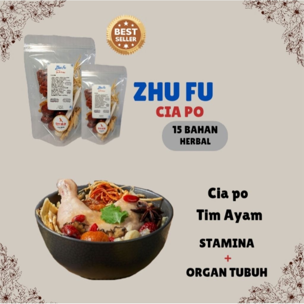

ZHU FU - CIA FU 15 BAHAN, meningkatkan STAMINA, DETOX,Memperbaiki FUNGSI ORGAN, Meningkatkan DAYA TAHAN , EXP Panjang