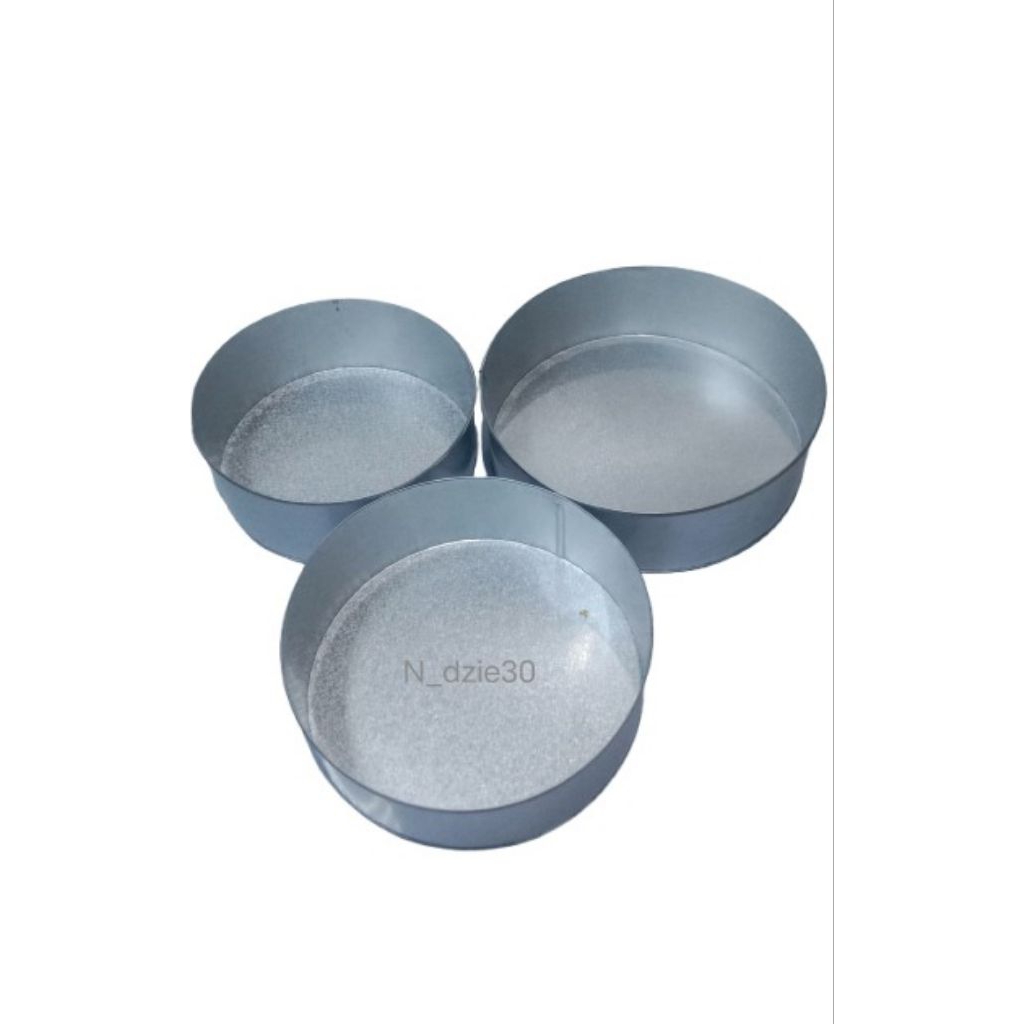 Loyang Bolu Bentuk Bulat 1 set Bahan galvalum