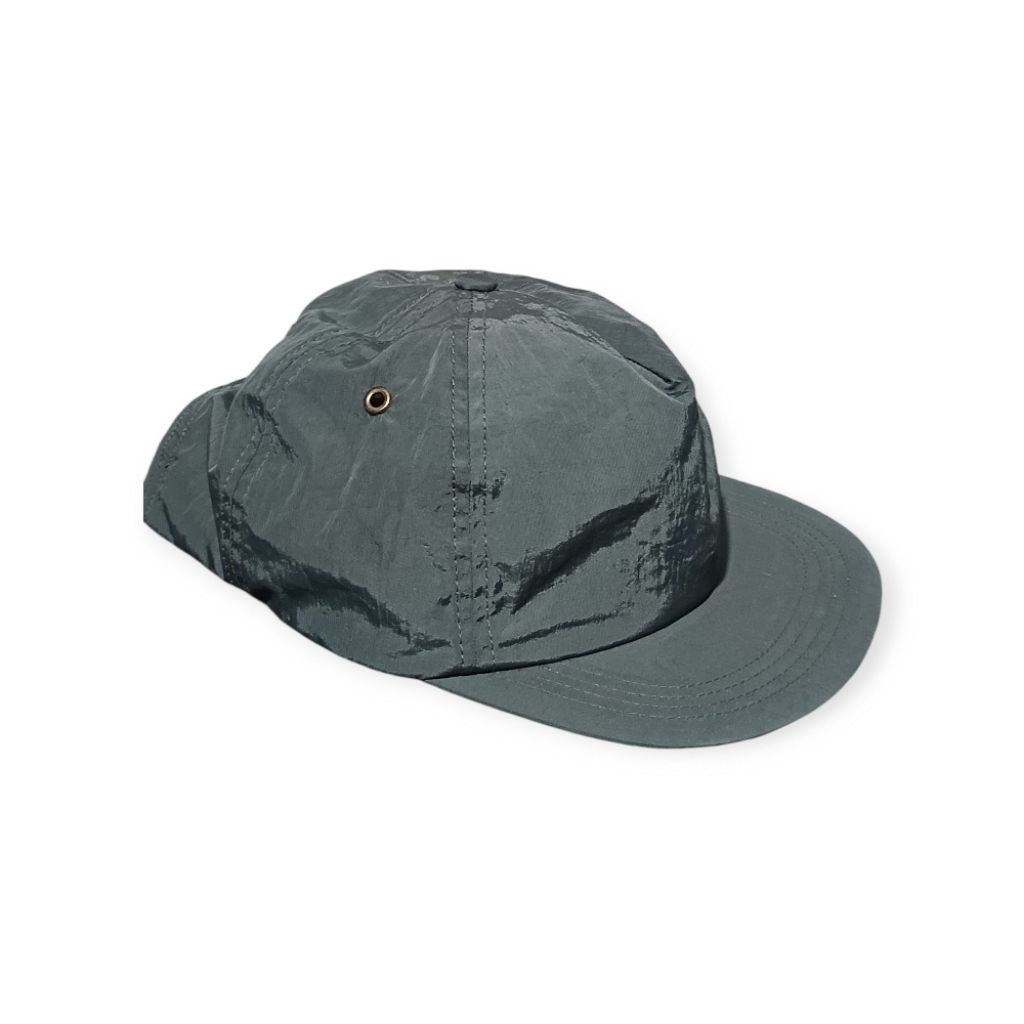Topi Hat polos pet pendek  Grey Ring Gesper
