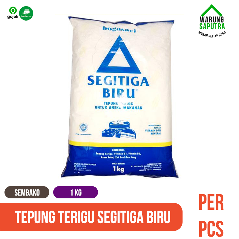 

Tepung Terigu Segitiga Biru 1 kg