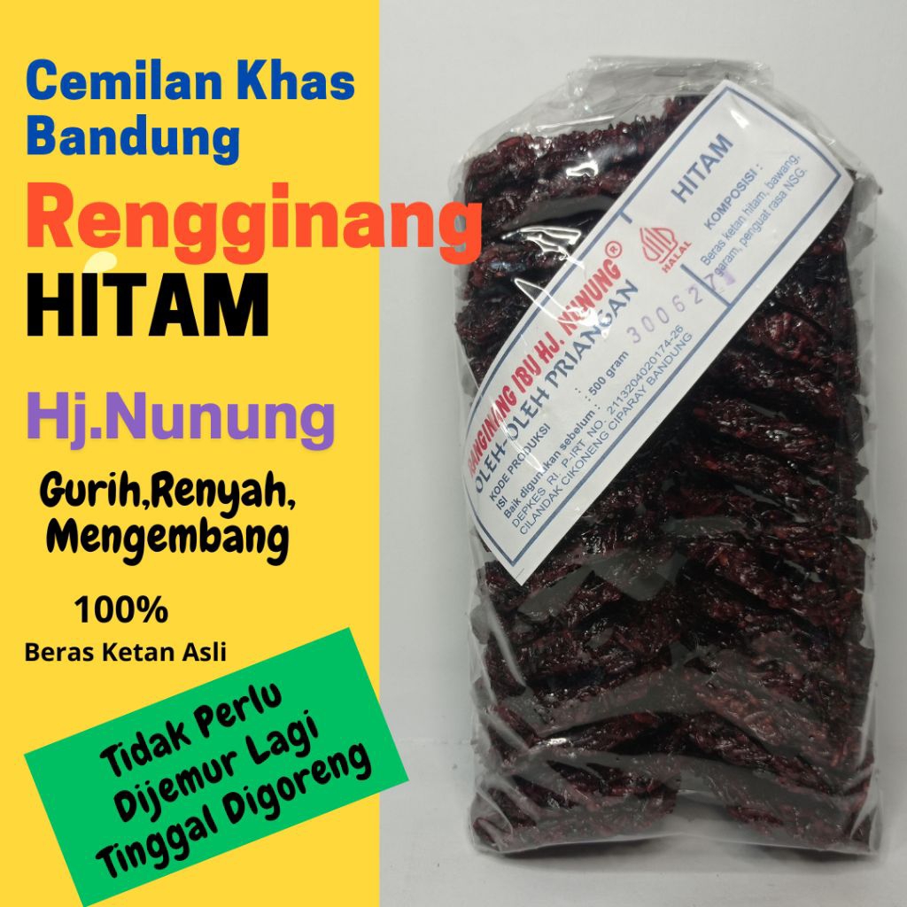 

Rengginang Mentah Khas Bandung Beras Ketan Hitam Asli