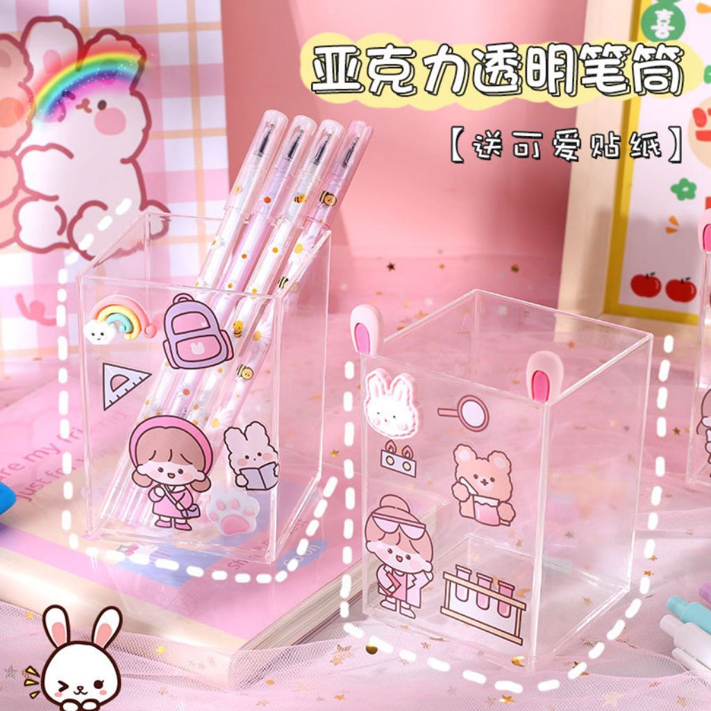 [ vinscorner ] TEMPAT PULPEN AKRILIK / TEMPAT PULPEN LUCU / TEMPAT PULPEN KARAKTER LUCU / TEMPAT PUL