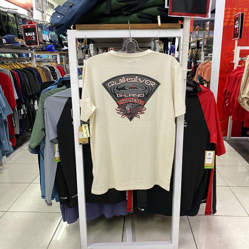 Kaos Quiksilver AB G-Land Shield SS Tee White Original