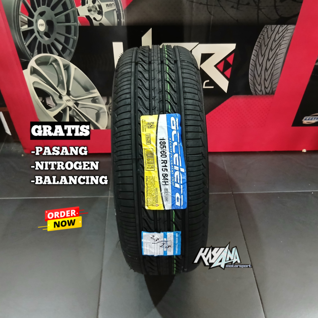 Ban Mobil Toyota Vios Yaris Ring 15 Merk Accelera Ecoplush 185 60 R15 Tubeles Ban Standart