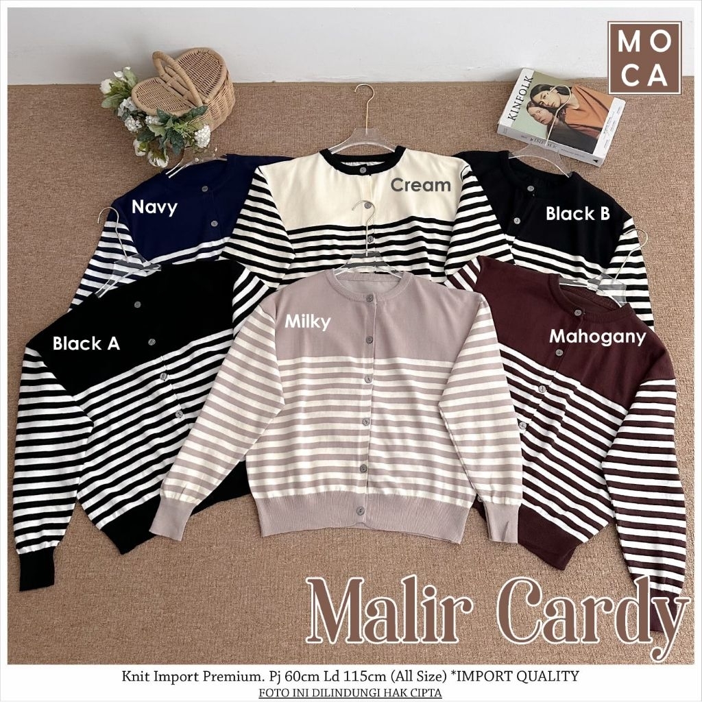 Malir Cardy Import Knit Ld 115 Garis Garis