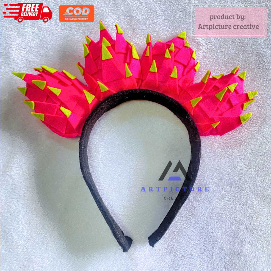 Bando buah naga/bando buah naga premium lucu/bando pentas tema buah/bando pentas/bando event/bando t