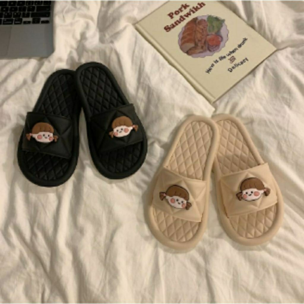 sandal selop wanita terbaru sandal slop wanita karakter lucu
