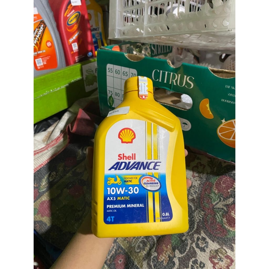 OLI SHELL ADVANCE AX5 0,8L / OLI MOTOR SHELL MATIC AX5