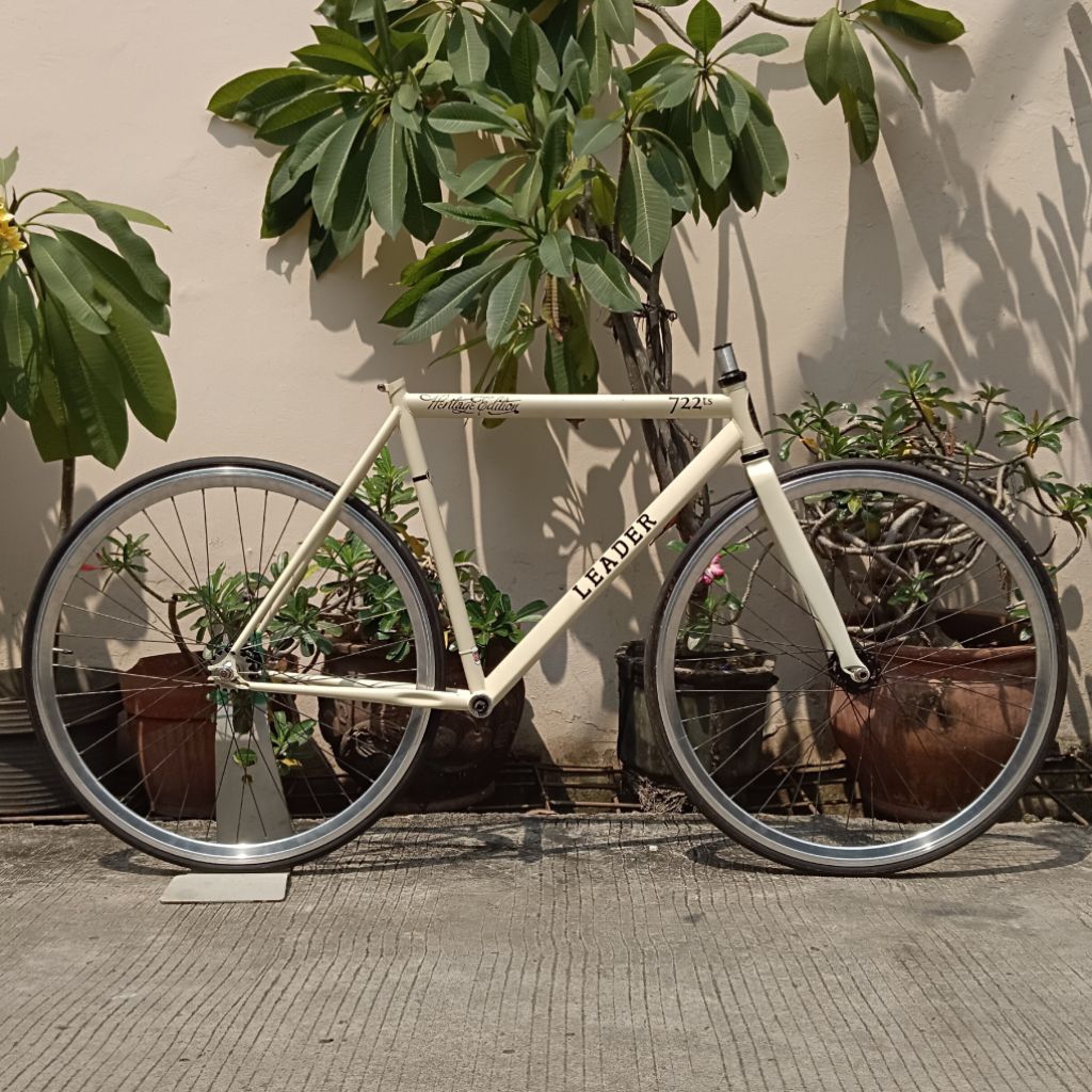 FRAME SEPEDA FIXIE LEADER 722 TS CHROMOLY BUKAN VISP PCOLITE TSUNAMI ARDENTLY 71 77 BRAIN SOLOIST BA
