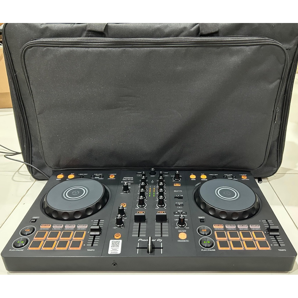 Alat DJ Pioneer DDJ FLX4 + Softcase Controller Rekordbox DJ FLX 4 Like CDJ XDJ DENON DJ NUMARK DDJ 4