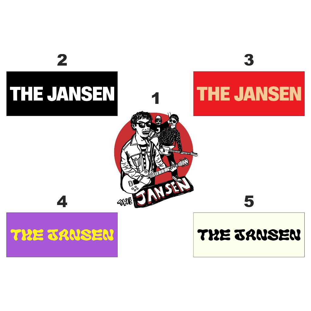 

STICKER BAND THE JANSEN, MORFEM | STIKER AESTHETIC, CASE, TUMBLER, KOPER | STICKER VYNIL WATERPROOF