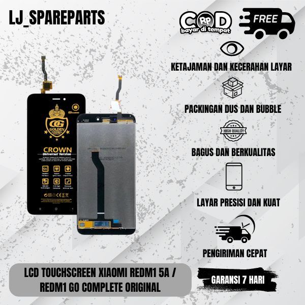 LCD TOUCHSCREEN XIAOMI REDMI 5A / REDMI GO COMPLETE ORIGINAL 100%