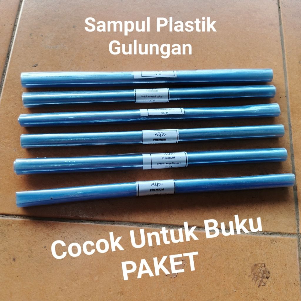 

1 Roll Sampul Buku Plastik Gulungan Ukuran 34 Cm / Sampul Buku Paket