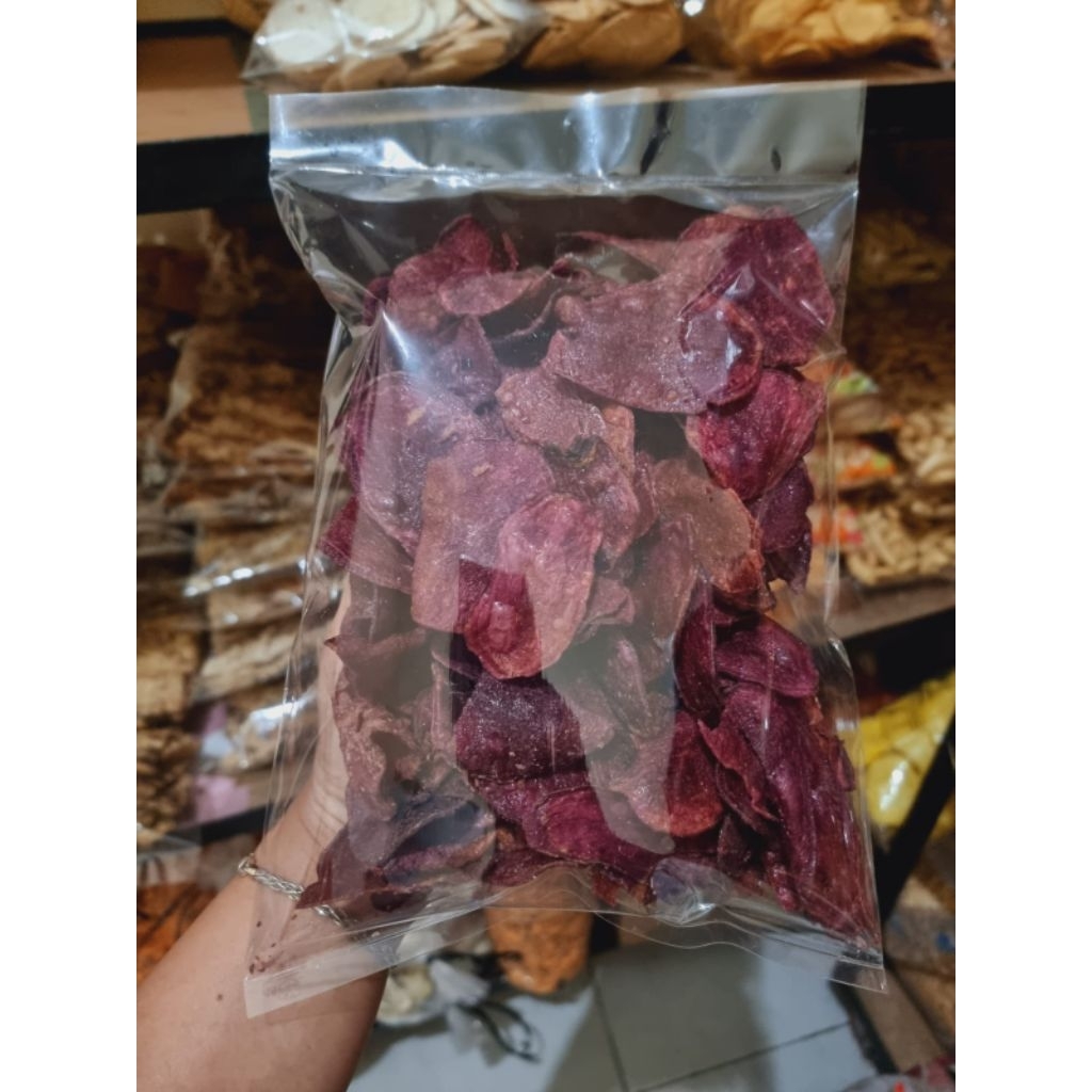 

Cemilan Kripik Ubi Ungu 250gr