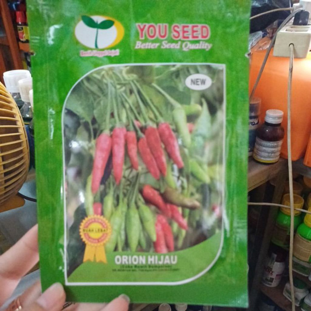 benih cabe rawit ORION HIJAU  isi 10 gram you seed(cabe rawit dempolan)