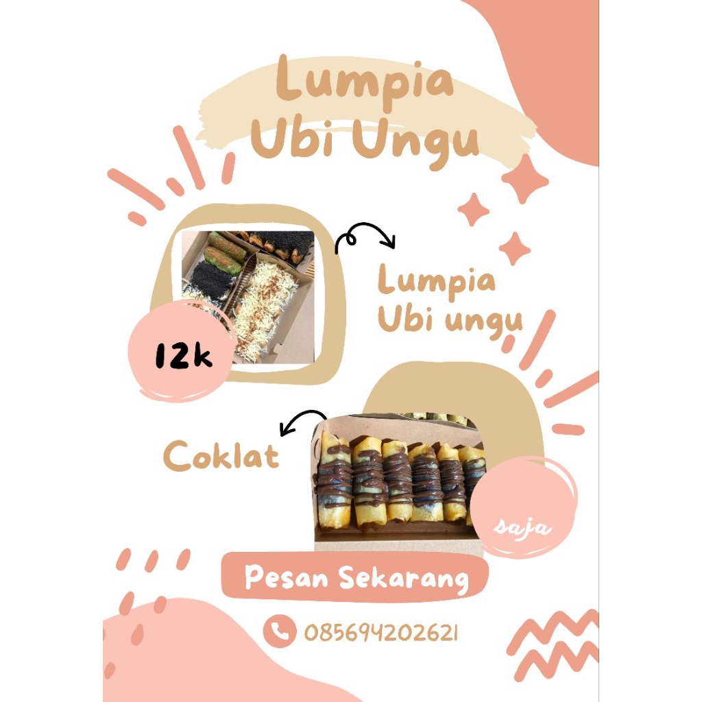

lumpia Ubi Ungu Lezat