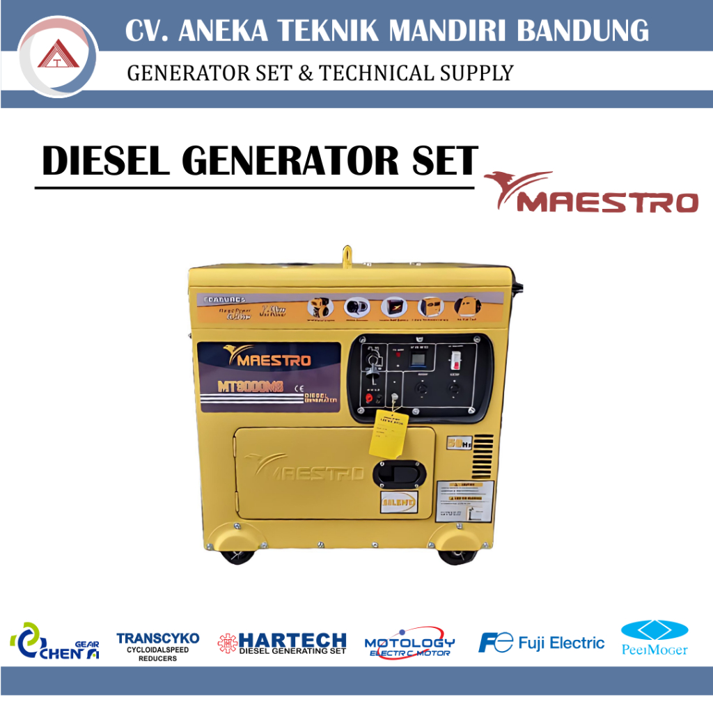 MAESTRO DIESEL GENERATOR SET SILENT TYPE / GENSET MAESTRO SOLAR / GENSET DIESEL MURAH / GENSET SILEN