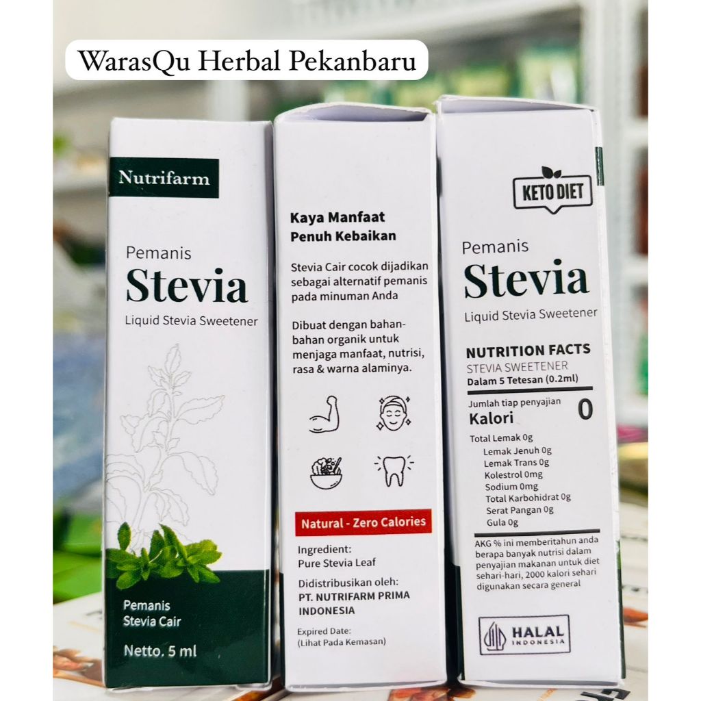

STEVIA - Liquid Stevia Sweetener | Stevia Pemanis Alami 5Ml
