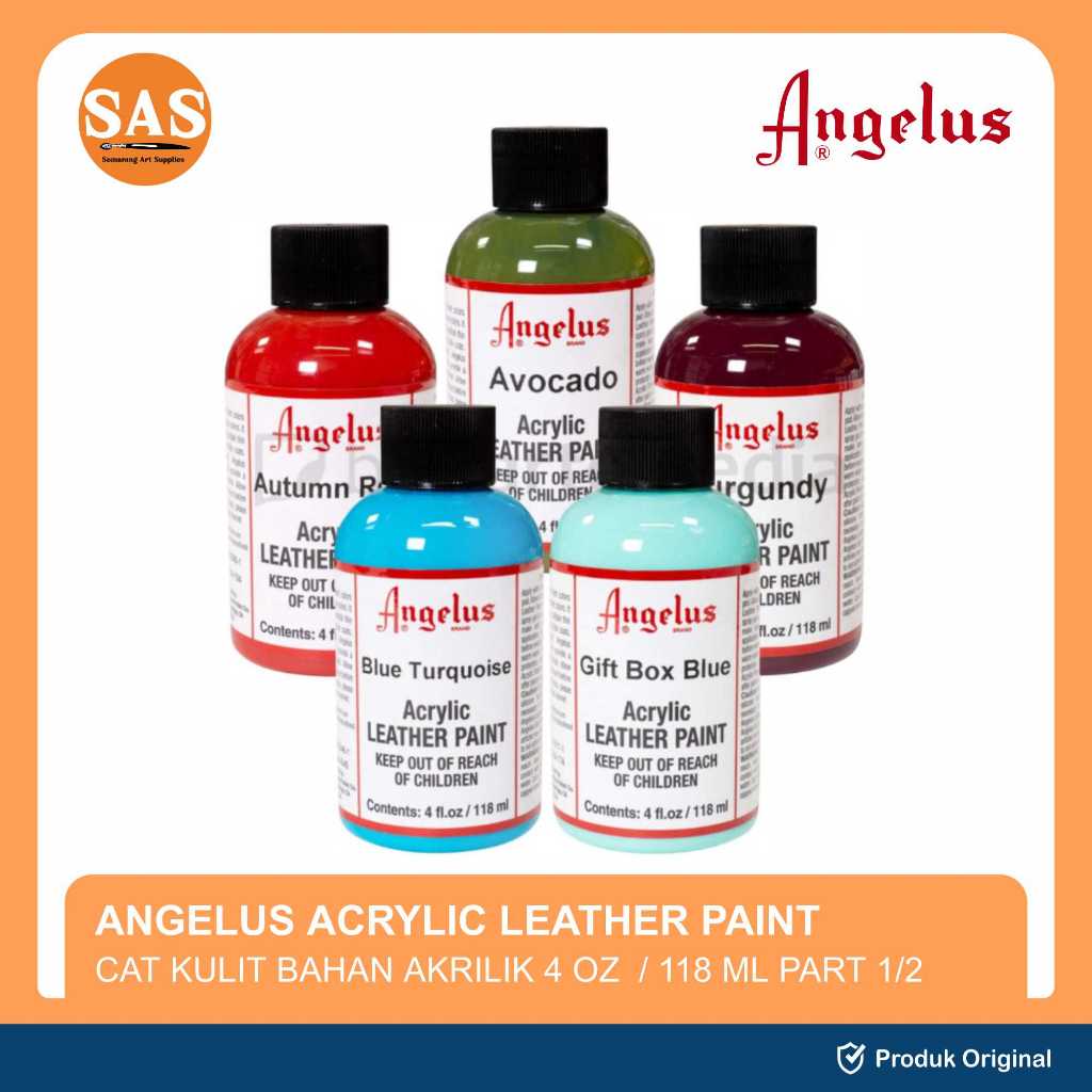 

Angelus - Acrylic Leather Paint - Cat Sepatu Kulit 4oz 118ml - SAS Part(1/2)