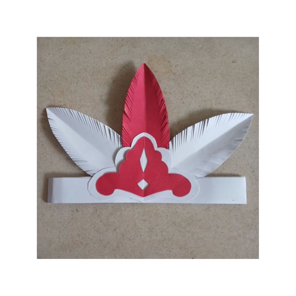 Mahkota Merah Putih Karnaval Hiasan Kepala Agustusan